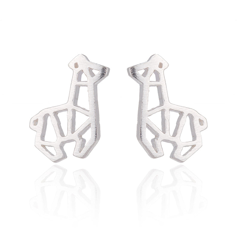 Fashion Animal Deer Stud Earrings for Women Bijoux Elegant Xmas 925 Silver Jewelry Christmas Earrings Pendients Mujer