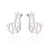 Fashion Animal Deer Stud Earrings for Women Bijoux Elegant Xmas 925 Silver Jewelry Christmas Earrings Pendients Mujer
