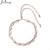 Jisensp Hawaiian White Black Rope Chain Necklace for Women Vintage Handmade Shell Clavicle Necklaces Beach Jewelry Gift