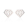 New 925 Silver Punk Triangle Earrings for Women Simple Geometric Stud Earrings brinco Mother's Gift Christmas Earings