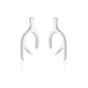 New Fashion Cute Antler Deer Stud Earrings for Women 925 Sterling Silver Reindeer Earings Pendients Mujer Christmas Gift