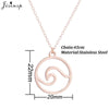 Jisensp Stainless Steel Wave Necklace Pendant Beach Surfer Jewelry for Women Ocean Wave Charm Choker Necklaces Collar