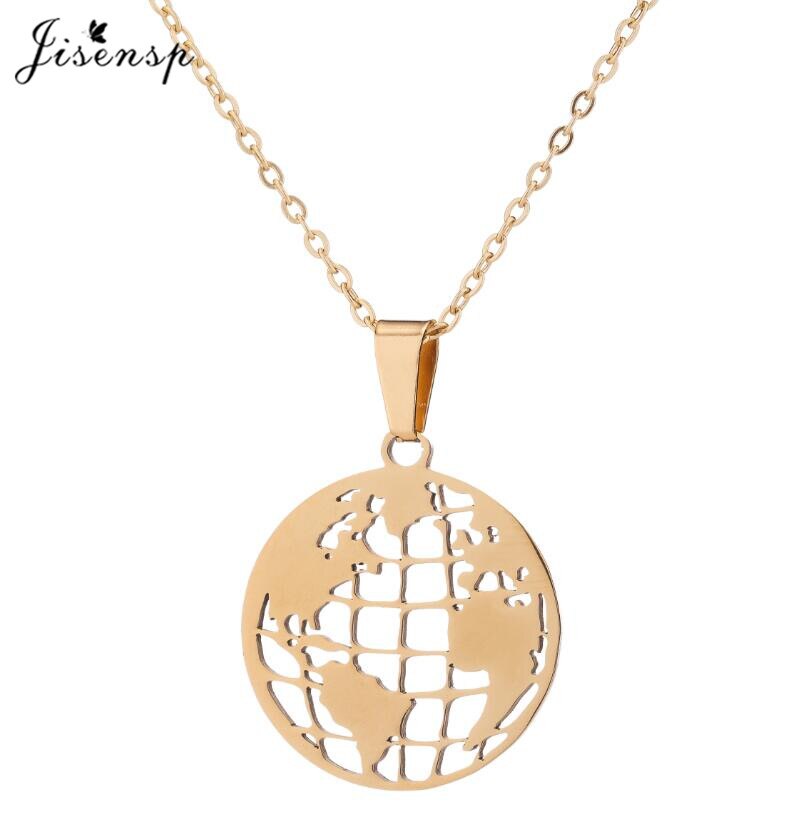 Jisensp Vintage Albania Eagle Pendant Necklaces for Men Women Ethnic Jewelry Double Headed Eagle Stainless Steel Necklaces 2021