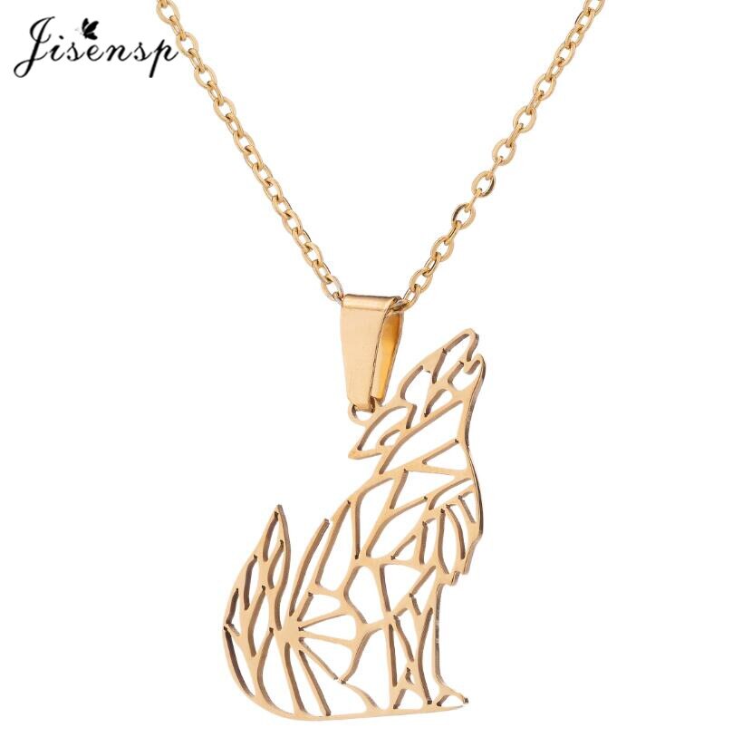 Jisensp Vintage Albania Eagle Pendant Necklaces for Men Women Ethnic Jewelry Double Headed Eagle Stainless Steel Necklaces 2021