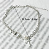 Joker Pearl Cross Choker Necklace Female Minority Design All-Match Simple Faux Pearl Choker Chain Clavicle Necklace