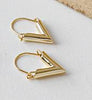 100% 925 Sterling Silver Drop Earrings New Simple Geometry V Shaped Dangle Earring For Student Joyas de plata 925