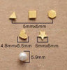 6 Pcs/set Earring Set Small Geometric Square Triangle Pearl Stud Earrings For Women Brincos No Card Packing