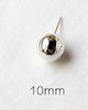 925 Sterling Silver Round Beads 3MM 4MM 5MM 6MM 8MM 10MM Stud Earrings For Women Simple Style Sterling-Silver-Jewelry