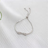 Fashion 100% 925 Sterling Silver Bracelet Box Chain Ball Tassel Zircon Bowknot Bracelets For Women Students