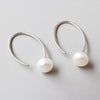 Fashion Natural Pearl Earrings Genuine 925 Sterling Silver Jewelry Femme White Pearl Stud Earrings For Women