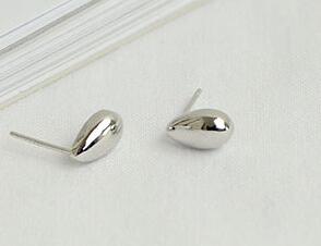 New Chic Style Simple Design Waterdrop Stud Earrings Brincon For Women Pendientes Sterling Silver 925 Jewelry