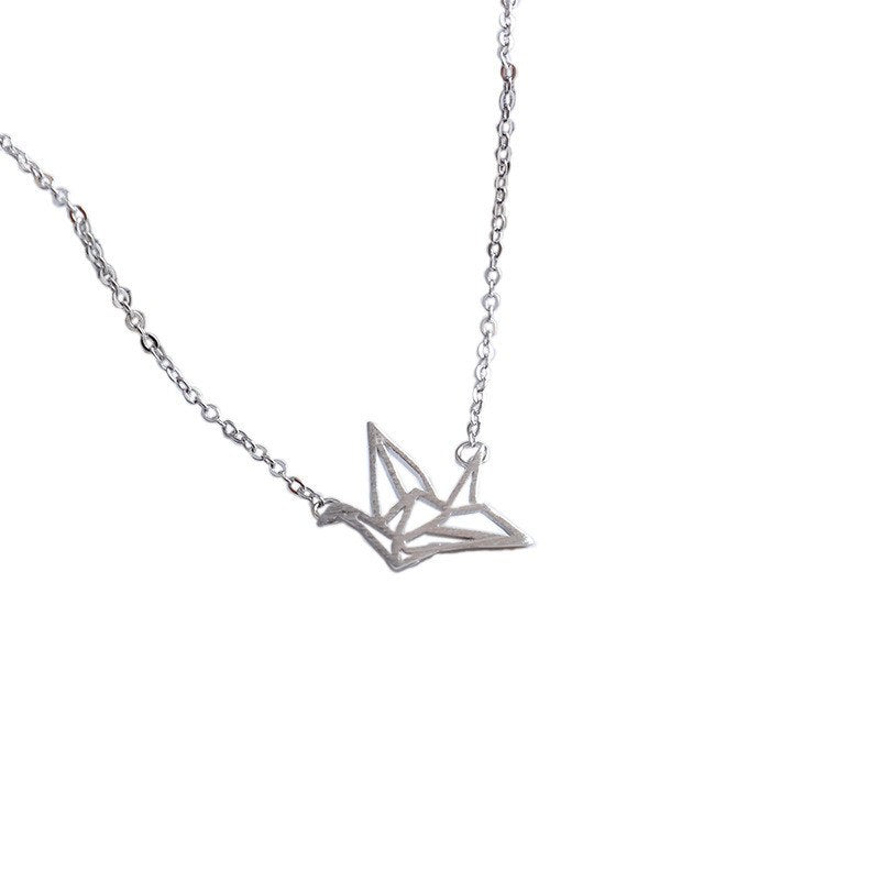 New Fashion Bird Pendant Necklacs For Women Girls 925 Sterling Silver Tiny Necklace & Pendants Collar Jewelry Kolye