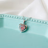 New Wedding Necklace AAAA Zirconia Heart Shape Pendant Necklaces For Women 100% 925 Sterling Silver Jewelry Lovers Gift