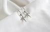 Pure Silver Earrings Pendientes Genuine 925 Sterling Silver Cross Dangle Drop Earrings For Women Brinco Gifts