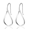 joyas de plata 925 Drop Earring New Stylish 100% 925 Sterling Silver Irregular Hollow Circle Dangle Earrings For Women