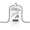K-POP Stray Kids Signature ID Necklace Stainless Steel Tag Pendant Necklaces For Men Women Jewelry Accessories Fans Gifts