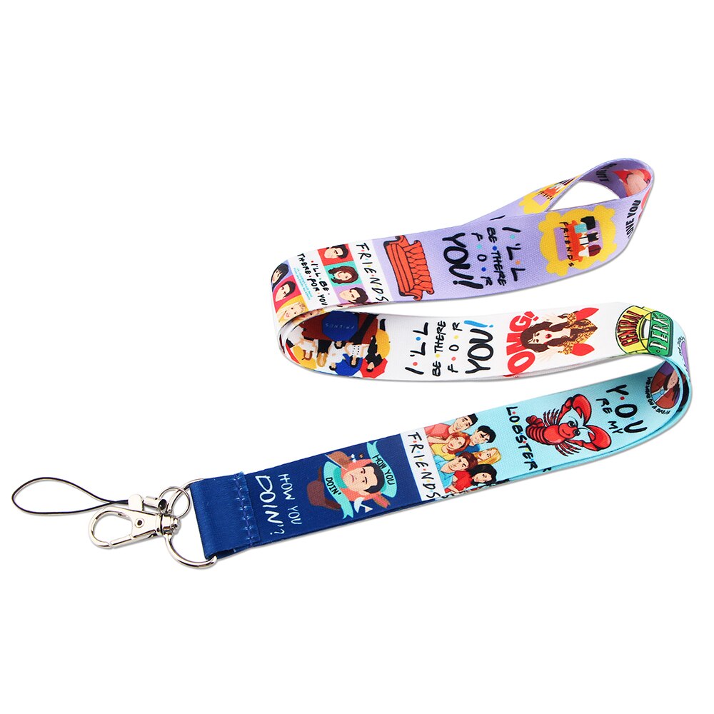 K2192 Friends tv show Lanyard Keychain Lanyards for Key Badges ID Cell Phone Rope Neck Straps Accessories Gifts
