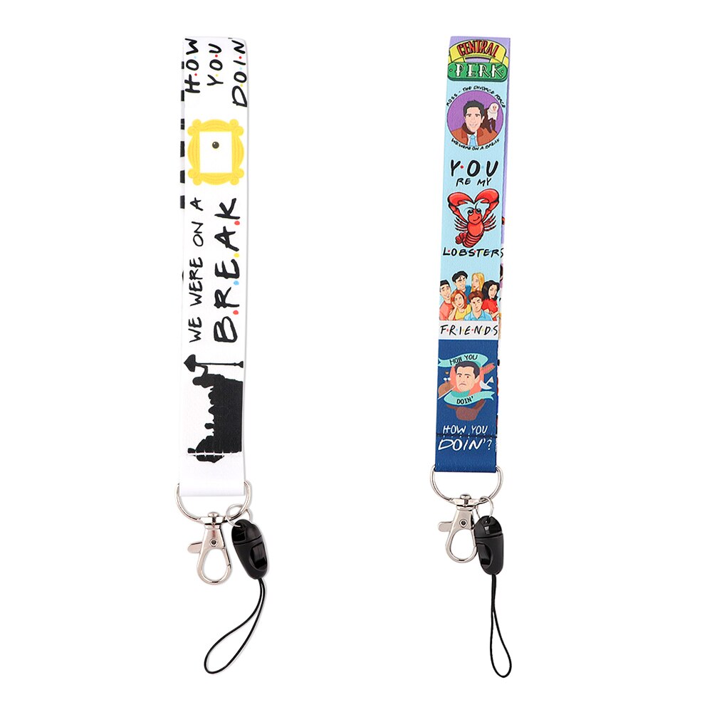 K3310 Friends TV Show Neck Strap Lanyard for Key Chain ID Card Cell Phone Strap Rope USB Badge Holder DIY Short Lanyard