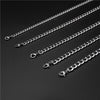 KAPLAN CENTER Stainless Steel Chain Necklace Long Hip Hop for Women Men on The Neck Jewelry Gift Accessories Choker