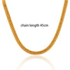 KIOOZOL Classic Cuba Stainless Steel Snake Chain Thick Necklace Gold Choker Necklace For Women Jewelry Accessories 325 KO8