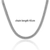 KIOOZOL Classic Cuba Stainless Steel Snake Chain Thick Necklace Gold Choker Necklace For Women Jewelry Accessories 325 KO8