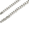 KIOOZOL  Stainless Steel Braid Rope Gold Silver Color Necklace For Men Women Popular Jewelry Accessories 2021 Trend 378 KO2