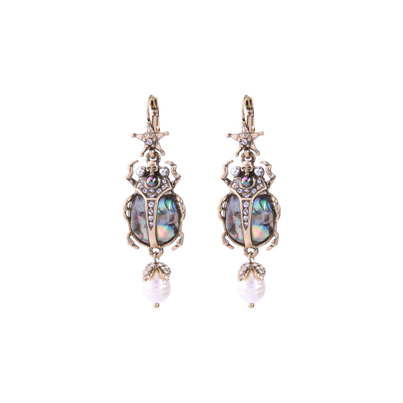 KISS ME Cultured Pearl Star Insect Earrings 2020 Personalized Cute Statement Earrings Fashion Women Jewelry Brincos