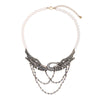 KISS ME  Simulated Pearls Beads Chain Crystal Swan Choker Necklace Women Brand Statement Necklace Jewelry