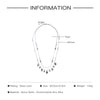 KISS ME Silver Color Double Chain Long Necklace Unique Irregular Shell Paper Necklaces Pendants Female Trendy Indian Jewelry
