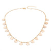 2020 Fashion Gold Silver Color 1CM Sequins Pendants Necklace Simple Style Clavicle Chain Party Women Necklace