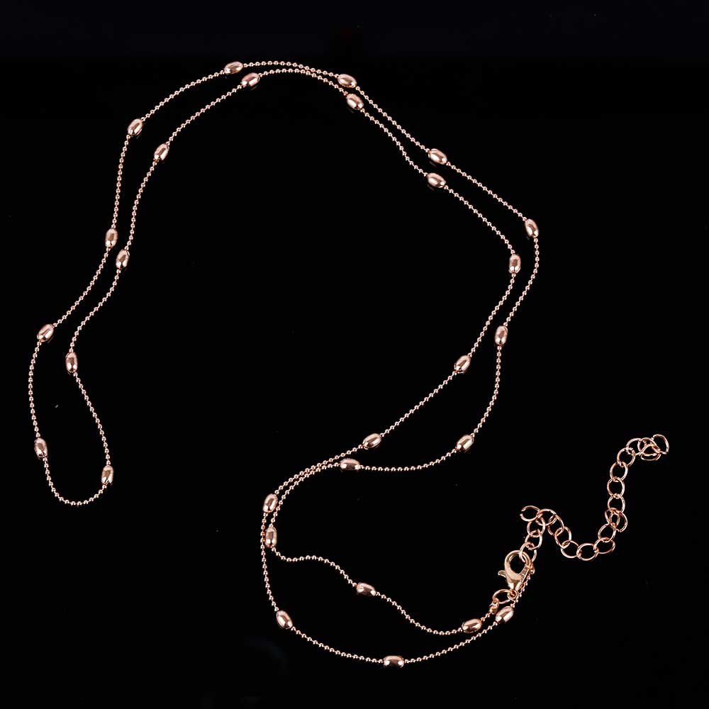 Summer Beach Body Jewelry for Women Accessory Gold Silver Colors Copper Beads Waist Belly Chains Necklaces