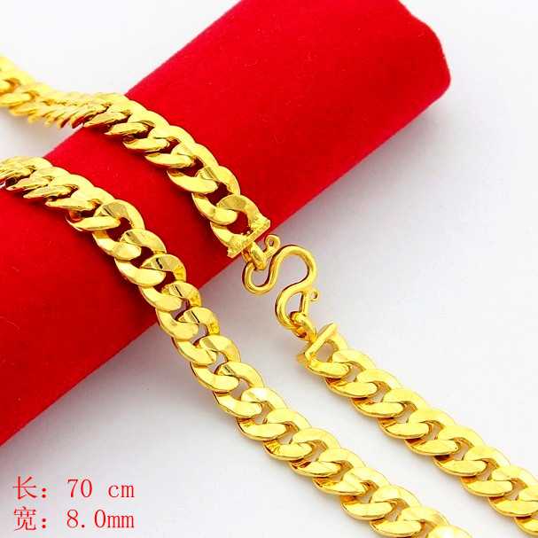 KITEAL !! pure gold color  Female Friend necklace chain big braid  collier femme christmas gift