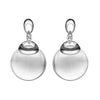 KJ-GPE1020-C, Ki Romance Round earring, luxury design, Opal with AAA clean cz, best for gift Woman, or Party