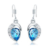 KJ-GPE1571, Ki blue collection earring, luxury design in top AAA blue cz, lovely as gift or Women party