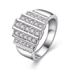 KJ-GPR709-C, roll setting AAA clean cz silver color ring, So Fashion Romantic ring, best for Woman, Lady or Gift, party
