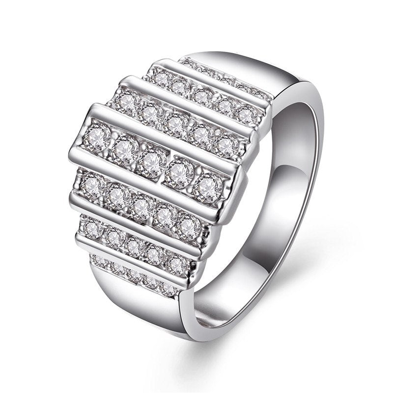 KJ-GPR709-C, roll setting AAA clean cz silver color ring, So Fashion Romantic ring, best for Woman, Lady or Gift, party
