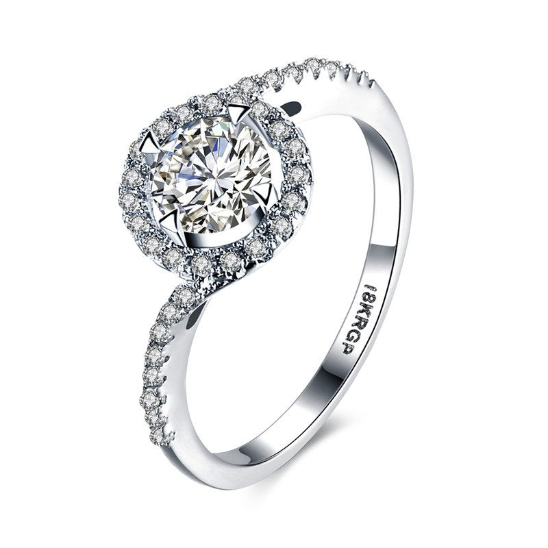 KJ-GPR804, Ki Brilliant collection-1, classic design, top AAA clean cz in silver color. Best for gift, Christmas, party