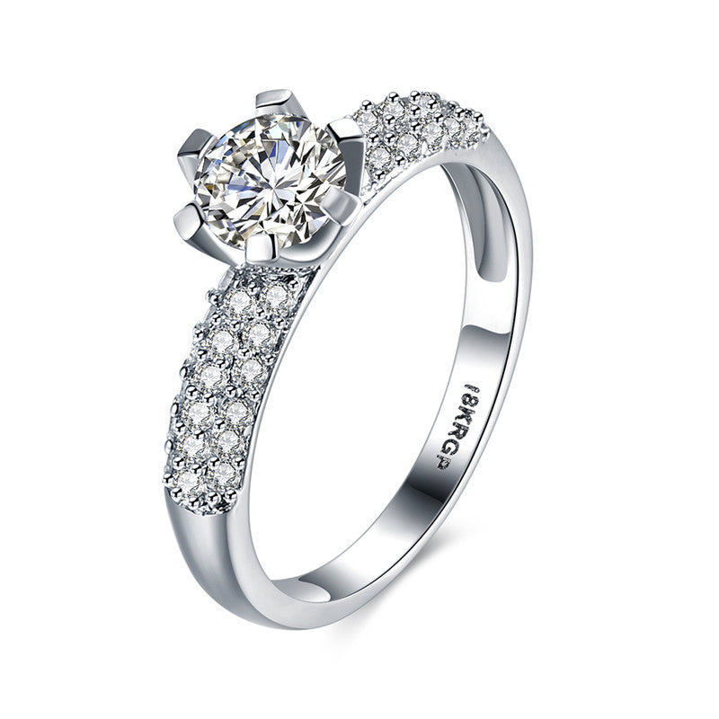 KJ-GPR812, Ki Brilliant-6 collection, Silver color with top AAA Brilliant cz. classic Best for gift, Christmas, party