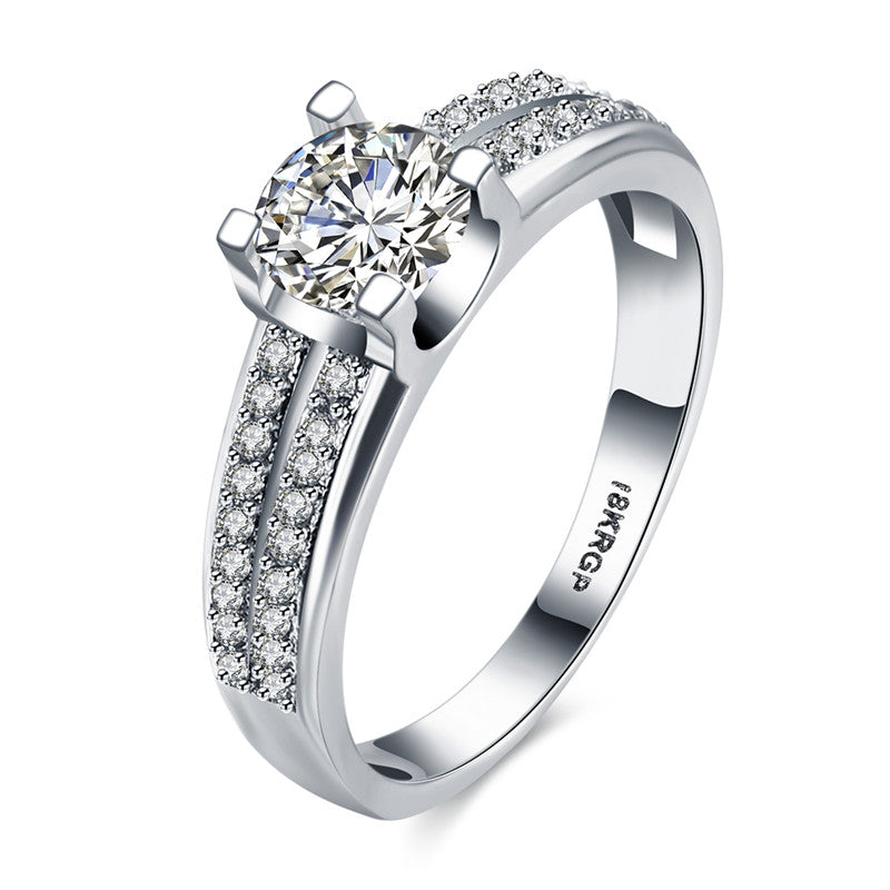KJ-GPR836, Ki Brilliant-24 fashion Ring, top Brilliant cz plated,silver color ring Best for gift, Christmas, party or lady