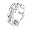 KJ-KZCR394-C, fashion ring with top AAA zirconia, silver color plated, classic fine jewelry ring for gift for Woman,  s