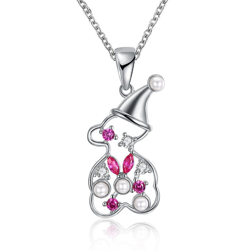 KJ-PN1202-A, Christmas snowman pendant, colorful, best for Christmas gift, lovely and cute for Women or Kid, or gift
