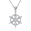KJ-PN1204-A, snowflake pendant as Christmas gift, promotion item in RH plated, lovely and cute for Women or Kid, or gift