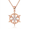 KJ-PN1204-A, snowflake pendant as Christmas gift, promotion item in RH plated, lovely and cute for Women or Kid, or gift