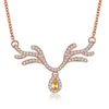 KJ-PN1208-A, Christmas style pendant, look cute, AAA yellow cz, RH plated, cute, best for Women or gift