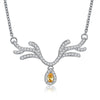 KJ-PN1208-A, Christmas style pendant, look cute, AAA yellow cz, RH plated, cute, best for Women or gift
