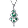 KJ-PN1210-A,Christmas tree pendant as gift, green Marquise cz with RH plated, lovely and cute for Women or Kid, or gift