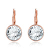 KJ-RGPE750, Ki Round-3 earring,luxury design rhodium plated color with top AAA clean cz earring for party, gift, or Women.