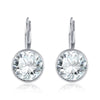 KJ-RGPE750, Ki Round-3 earring,luxury design rhodium plated color with top AAA clean cz earring for party, gift, or Women.