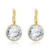 KJ-RGPE750, Ki Round-3 earring,luxury design rhodium plated color with top AAA clean cz earring for party, gift, or Women.
