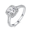 KJ-RGPR803, Ki Brilliant collection, classic design, top AAA clean cz in silver color. Best for gift, Christmas, party